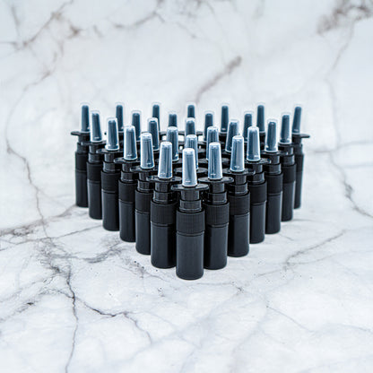 Black 5ml Empty Nasal Spray Bottles Group Image