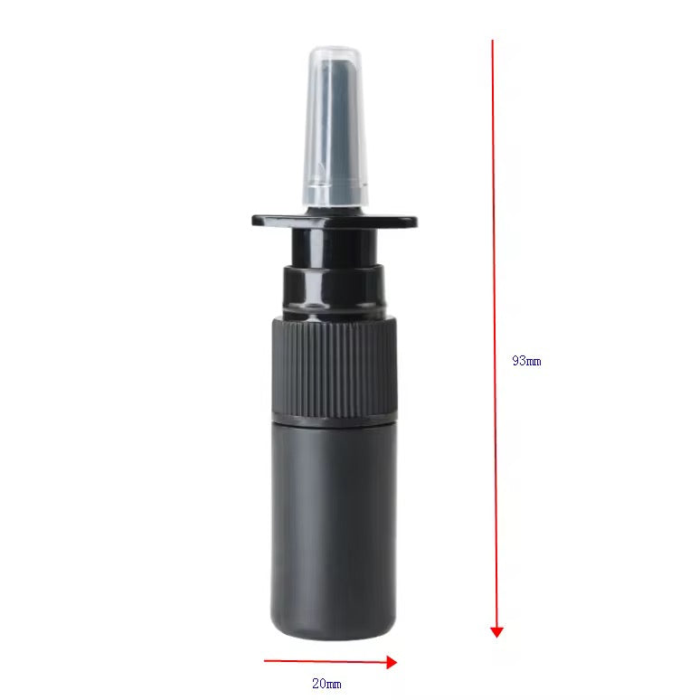 Black nasal spray 5ml bottle dimensions